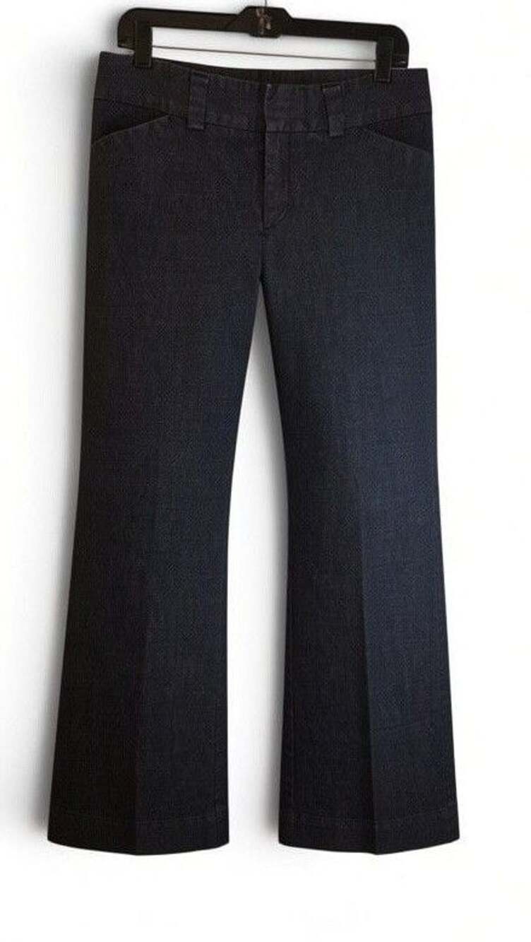 Gap Curvy Fit Flared Leg Size 12R Dark Wash Denim Jeans